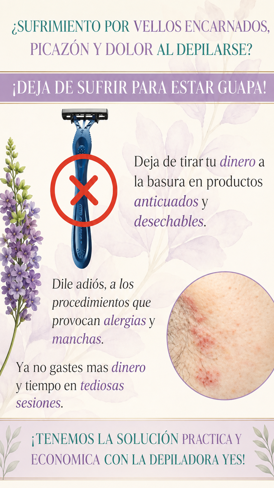 ¿Cansada de la cera, los descartables y los retoques constantes?