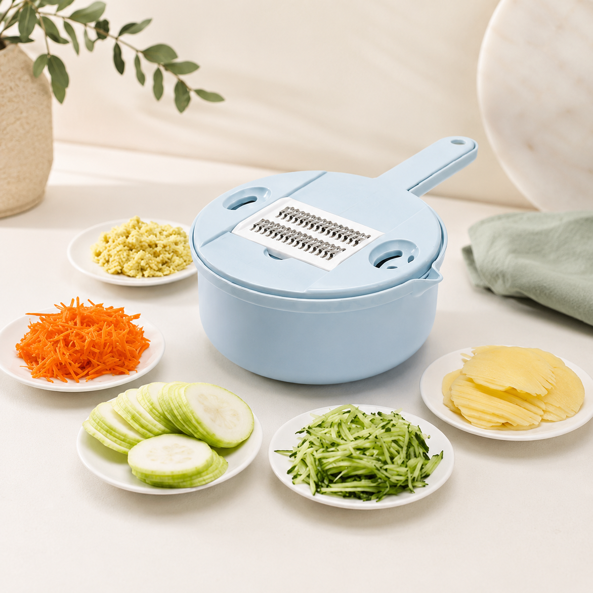 Rallador de Vegetales y Quesos 5 en 1