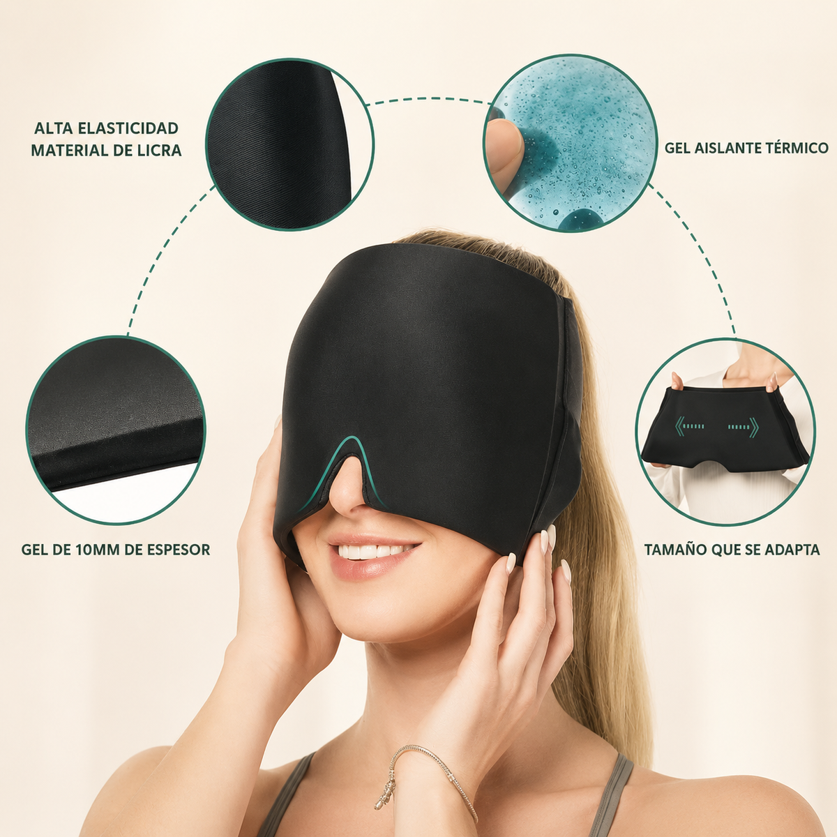 Máscara Gel Migraña