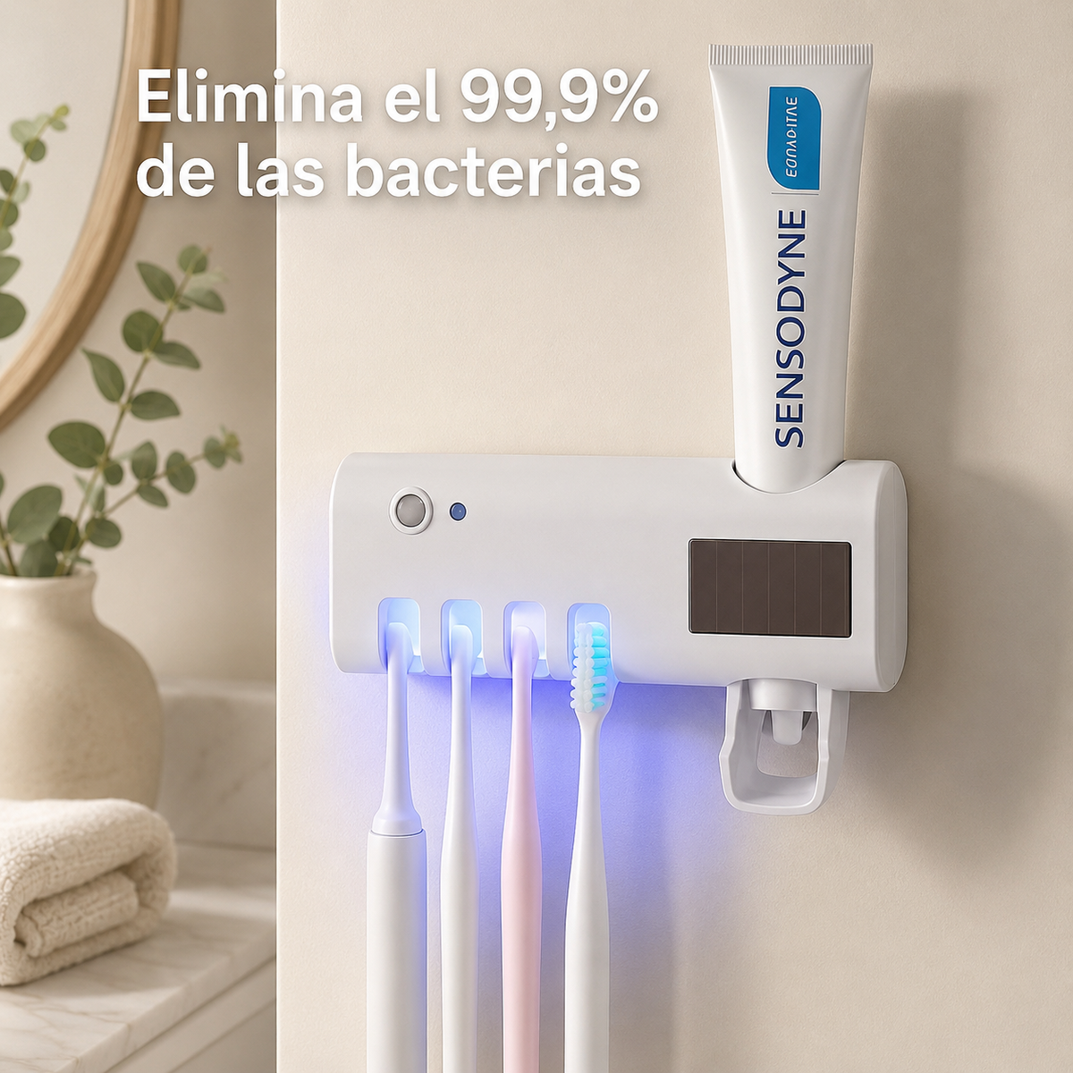 Porta cepillo esterilizador