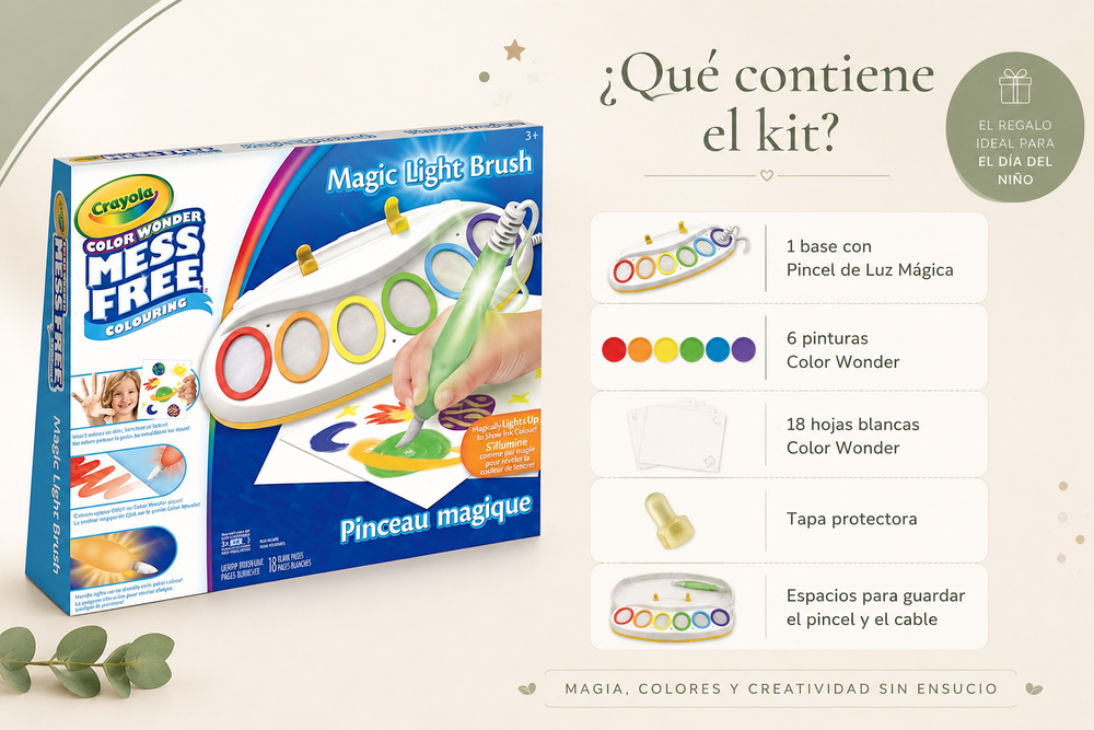 Contenido del set Pincel Mágico Color Wonder